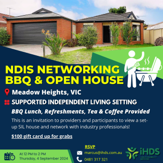 NDIS Networking BBQ & Open House! | Supported Independent Living (SIL)